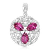 Ciondolo in argento con Topazio Flamingo