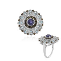 Anello in argento con Iolite Ceylon