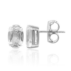 Orecchini in argento con Topazio Bianco