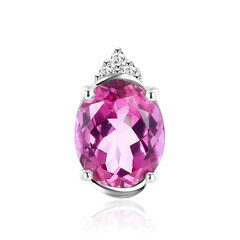Ciondolo in argento con Topazio Rosa