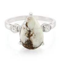 Anello da uomo in argento con Magnesite