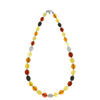 Collana in argento con Ambra Baltica