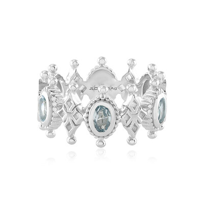 Anello in argento con Topazio Blu Cielo (Dallas Prince Designs)
