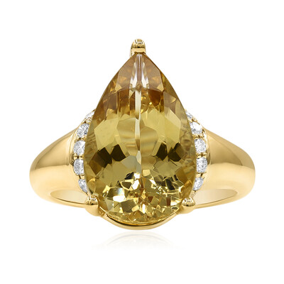 Anello in oro con Berillo Giallo (CIRARI)