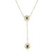 Collana in oro con Diamante Verde SI2