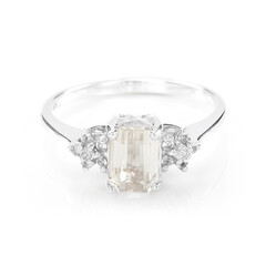 Anello in argento con Kunzite Canarino