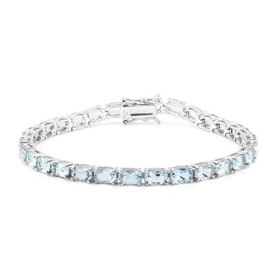 Bracciale in argento con Topazio Blu Cielo