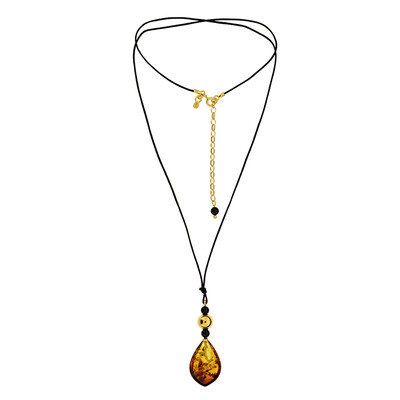 Collana in argento con Ambra Baltica (dagen)