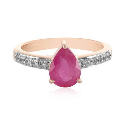 Anello in argento con Zaffiro Rosa del Madagascar