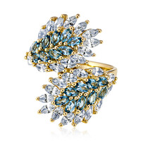 Anello in oro con Acquamarina Santa Maria (de Melo)