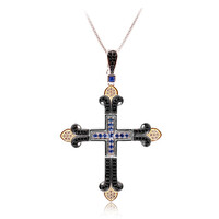 Collana in argento con Zaffiro Ceylon (Dallas Prince Designs)