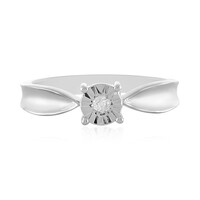Anello in argento con Diamante I4 (J)