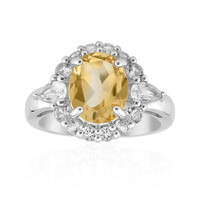 Anello in argento con Citrino