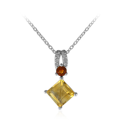 Collana in argento con Citrino