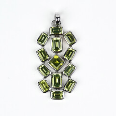 Ciondolo in argento con Peridoto