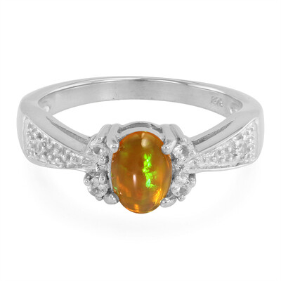 Anello in oro con Opale Kalimaya