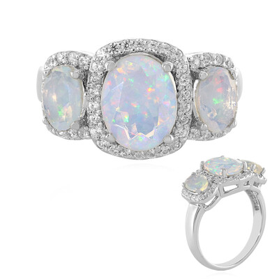Anello in argento con Opale di Welo