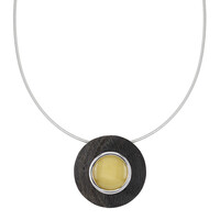 Collana in argento con Ambra Baltica
