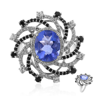 Anello in argento con Fluorite Cangiante