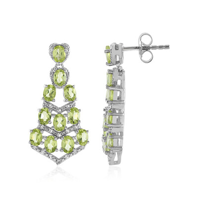 Orecchini in argento con Peridoto