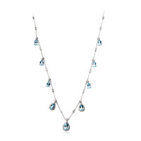 Collana in oro con Acquamarina Brasiliana AAA (CIRARI)