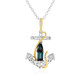 Collana in argento con Indicolite (Gems en Vogue)