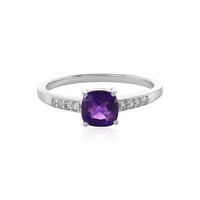 Anello in argento con Ametista Zambiana
