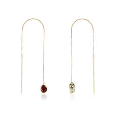 Orecchini in oro con Rodolite (CUSTODANA)