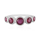Anello in argento con Rubino del Madagascar