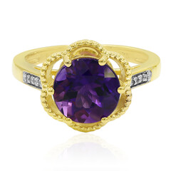 Anello in oro con Ametista Uruguay