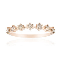 Anello in oro con Diamante Rose de France SI1 di Argyle