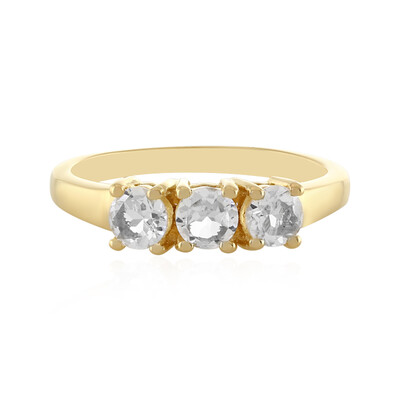 Anello in argento con Topazio Bianco
