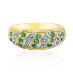 Anello in argento con Smeraldo Brasiliano