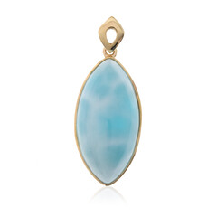 Ciondolo in oro con Larimar