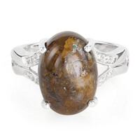Anello in argento con Quarzo Dinosauro