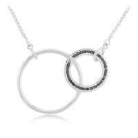 Collana in argento con Spinello Nero