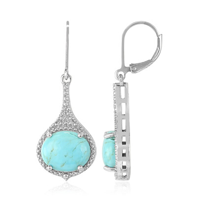 Orecchini in argento con Turchese Kingman Mohave Blu