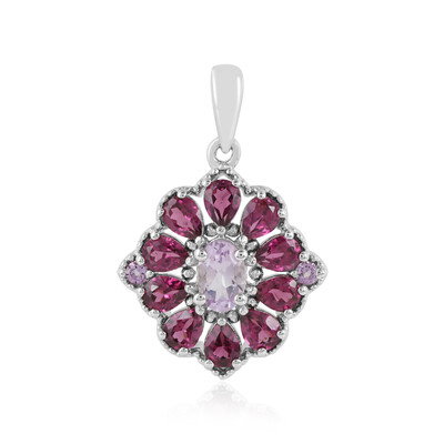 Ciondolo in argento con Ametista Rose de France