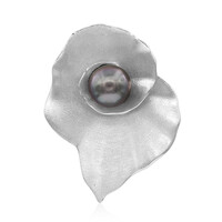 Ciondolo in argento con Perla Tahitiana