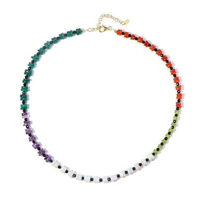 Collana in argento con Agata Bianca
