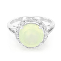 Anello in argento con Prehnite