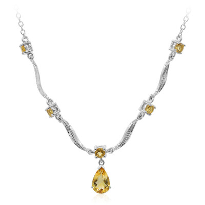 Collana in argento con Citrino