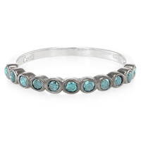 Anello placcato in platino con Diamante Fancy