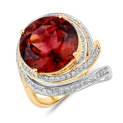 Anello in oro con Tormalina Rosa (SUHANA)