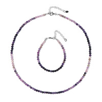 Parure in argento con Fluorite