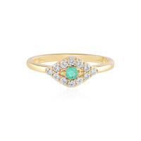 Anello in argento con Smeraldo Russo