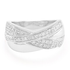 Anello in argento con Zaffiro Bianco