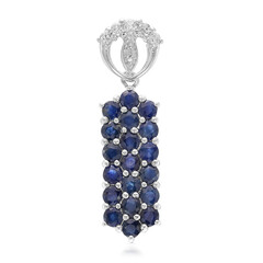 Ciondolo in argento con Zaffiro Blu
