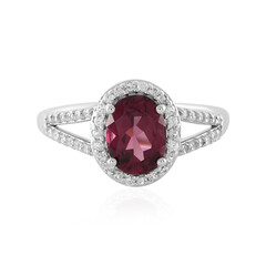 Anello in argento con Granato Malawi