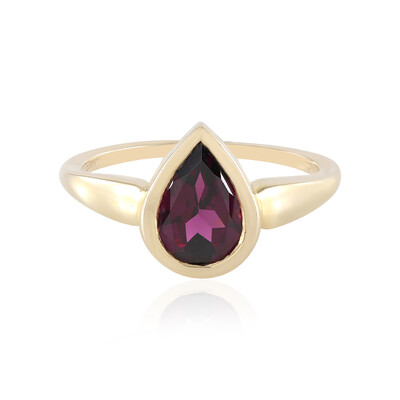 Anello in oro con Granato Magenta